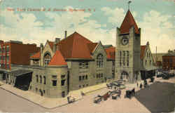 New York Central R. R. Station Postcard