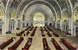 Union Station Waiting Room Postcard
