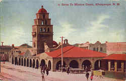 Santa Fe Mission Depot Postcard