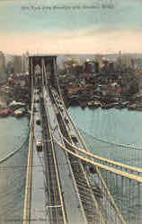 New York From Brooklyn Bridge Postcard