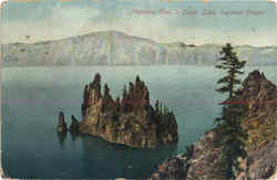 Phantom Ship, Crater Lake Postcard