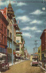 Street Scene In Chinatown Postcard