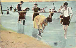 Fun On The Beach Coney Island, NY Postcard Postcard