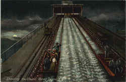 Shooting The Chutes Postcard