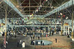 Interior Pavilion Of Fun, Steeplechase Park Postcard