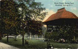 Music Stand Spring Park Richfield Springs, NY Postcard Postcard