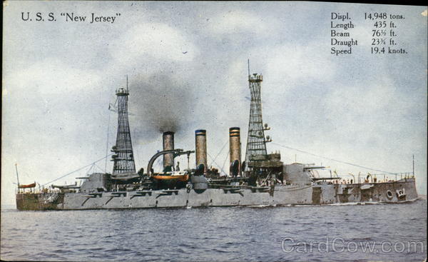 U.S.S. New Jersey Battleships