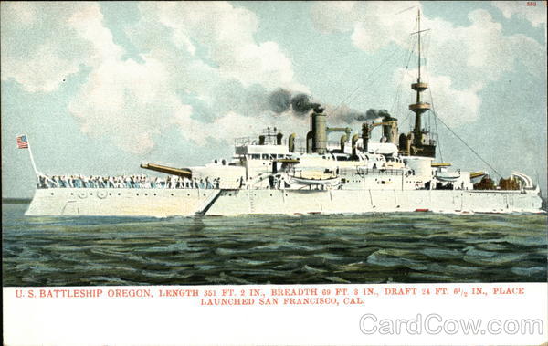 U. S. battleship Oregon Battleships
