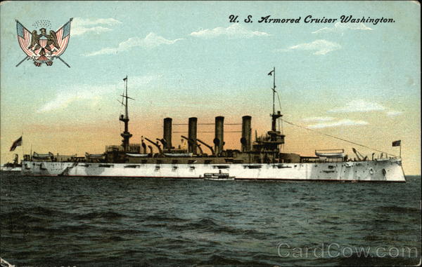 US Armored Cruiser Washington Ships