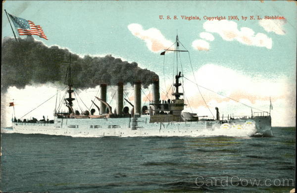 USS Virginia on the Water Ships