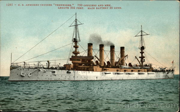 1285 - U. S. armored cruiser Tennessee. Ships