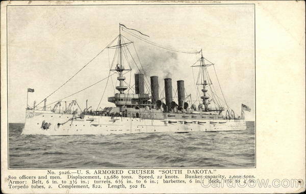 U.S. Armored Cruiser, South Dakota Ships