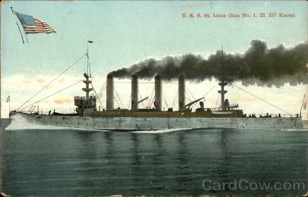 U.S.S. St. Louis (Run no. 1, 22, 257 Knots) Ships