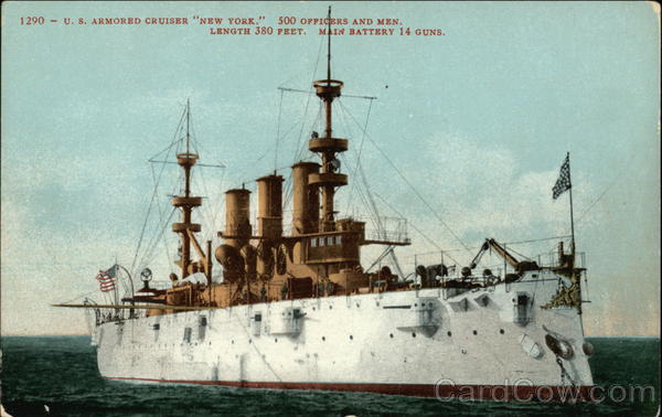 US Armored Cruiser New York Ships