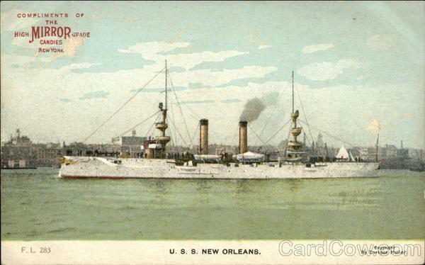 USS New Orleans on the Water Ships