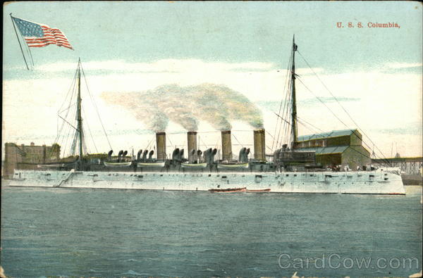 USS Columbia on the Water Ships