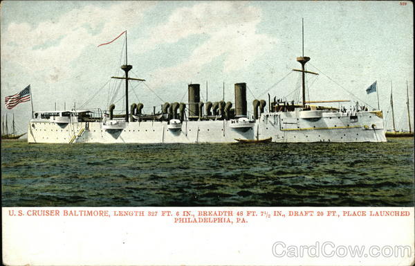 U.S. cruiser Baltimore Ships
