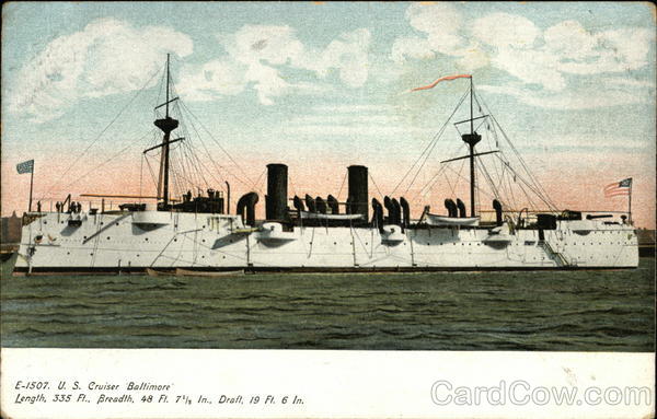 E-1507. U. S. Cruiser Baltimore Ships