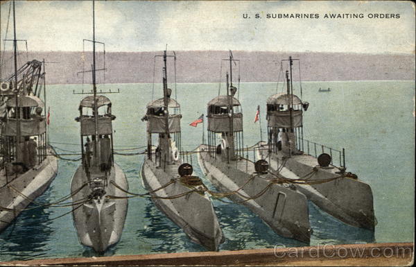 US Submarines Awaiting Orders Ships