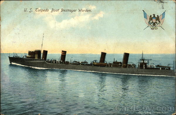 U.S. Torpedo Boat Destroyer Worden Ships