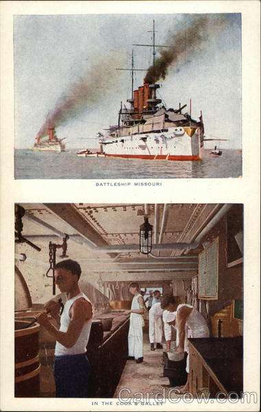 Battleship Missouri, In the Cook's Galley Ships