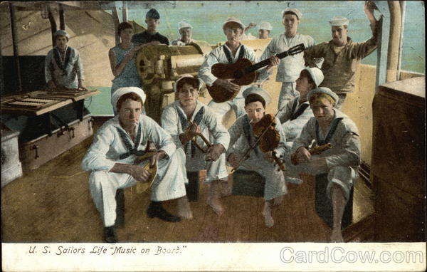 U.S. Sailors Life Music on Board Navy