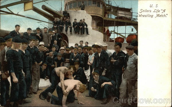 US Sailors Life A Wrestling Match Navy