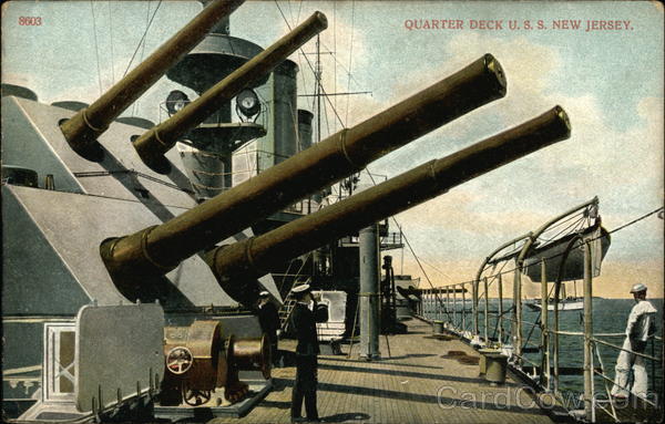 8603 - Quarter deck U.S.S. New Jersey Ships