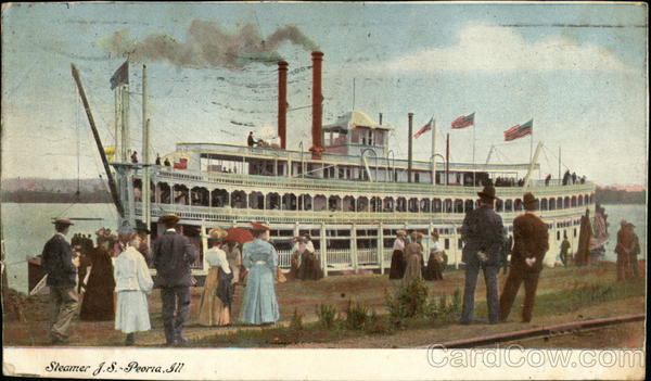 Steamer J.S. - Peoria, Ill Boats, Ships
