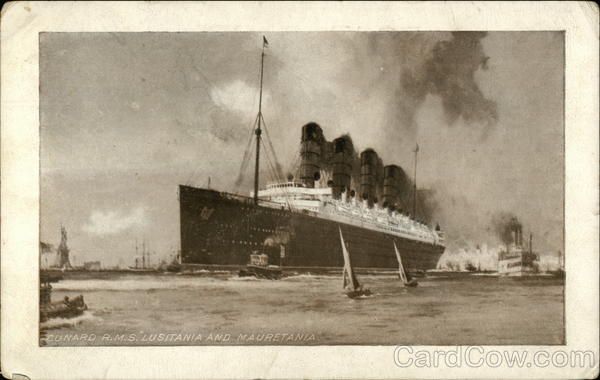 Cunard R.M.S. Lusitania and Mauretania Boats, Ships