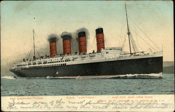 RMS Lusitania Boats, Ships