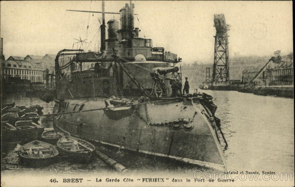 Brest - La Garde Cote - Furieux Dans le Port de Guerre