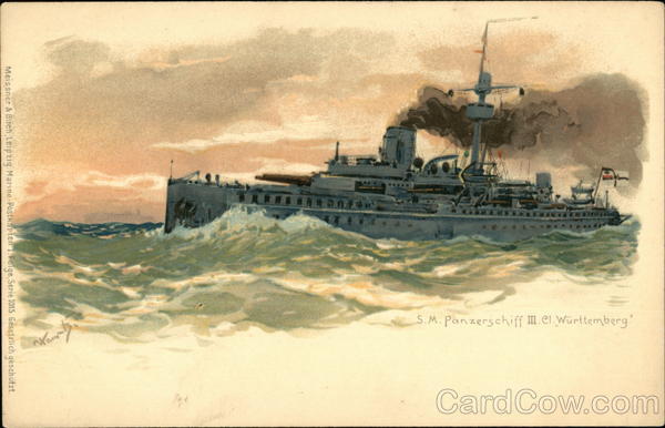 S.M. Panzerschiff III. Cl. Württemberg Boats, Ships