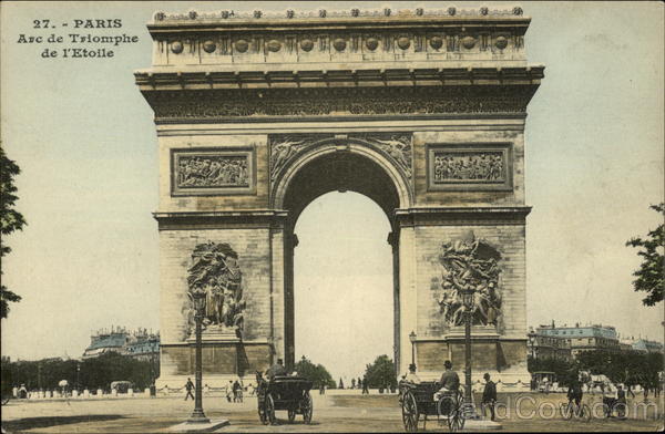 Arc de Triomphe de l'Etoile Paris France