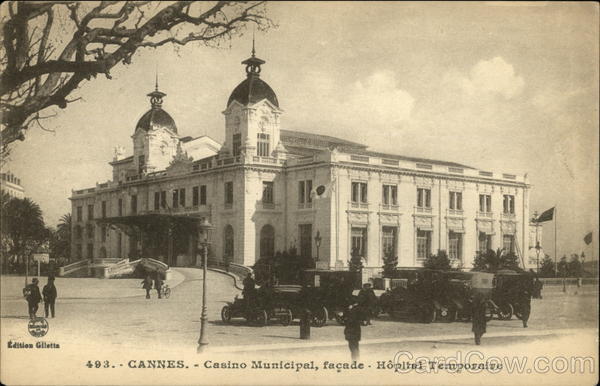 Casino Municipal, façade - Hôpital Temporaire Cannes France