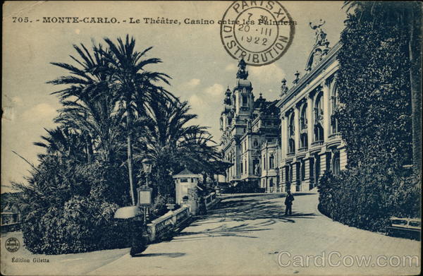 705 - Monte-Carlo - Le Théâtre, Casino entre les Palmiers Monaco