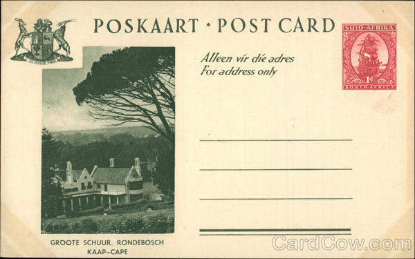 Groote Schuur Rondesbosch South Africa