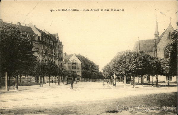 Strasbourg, Place Arnold et Rue St. Maurice France