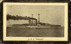 USS "Delaware" Postcard