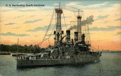 U.S. Battleship South Carolina Battleships Postcard Postcard
