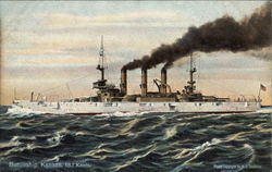 Battleship Kansas, 19.1 Knots Postcard