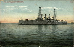 U.S. Battleship Vermont Battleships Postcard Postcard