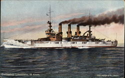 Battleship Louisiana, 18 Knots Postcard