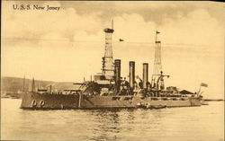 USS New Jersey Postcard