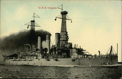 USS Virginia Postcard