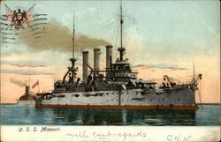 USS Missouri Postcard