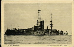 USS Wisconsin Battleships Postcard Postcard