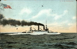 U.S.S. Kearsarge Battleships Postcard Postcard