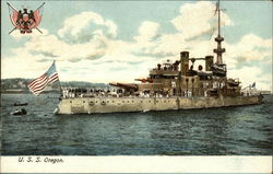 USS Oregon Postcard