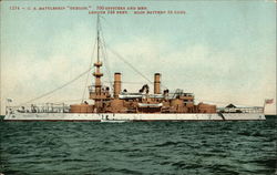 1274 - U. S. battleship "Oregon." Postcard